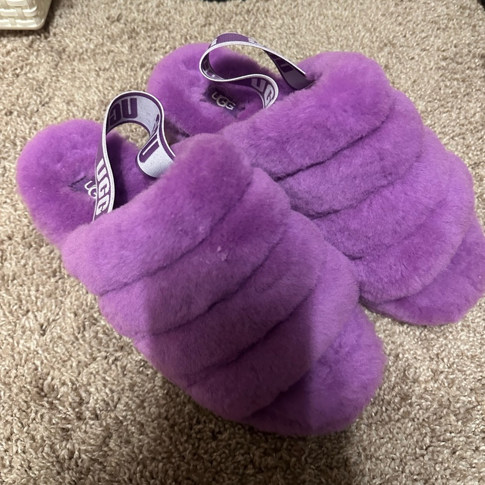Ugg Slippers Fluff Yeah Purple